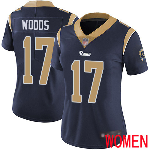 Los Angeles Rams Limited Navy Blue Women Robert Woods Home Jersey NFL Football #17 Vapor Untouchable
